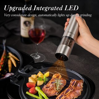 Foto 6 | Foto 6 | Set De Molinillos Eléctricos De Sal Y Pimienta Simpletaste - Venta Internacional.