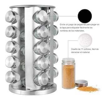 Foto 2 | Foto 2 | Especiero Moderno para Cocina 20 Piezas