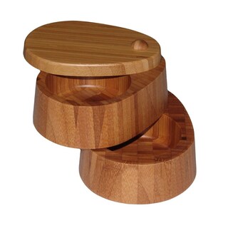 Foto 1 | Foto 1 | Totally Bamboo Especiero Doble De Bambú Con Tapa Magnética