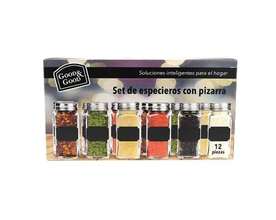 Foto 1 | Foto 1 | Set De 12 Especieros Con Pizarra 100ml