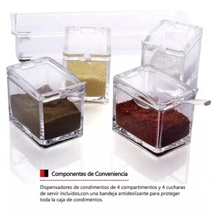 Foto 2 | Foto 2 | Especiero Moderno Organizador Cocina Condimentos Multiusos Belug, Transparente