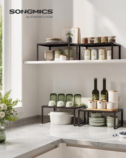Foto 3 | Foto 3 | Set De 2 Unidades Spice Rack Para Armarios Y Estanterías Songmics, Color Marrón - Venta Internacional.