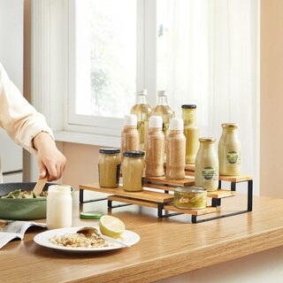 Foto 2 | Foto 2 | Organizador Spice Rack Songmics De Bambú Con 3 Niveles Para Magdalenas - Venta Internacional.