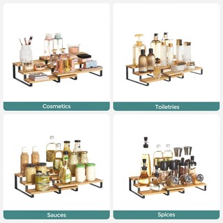 Foto 7 | Foto 7 | Organizador Spice Rack Songmics De Bambú Con 3 Niveles Para Magdalenas - Venta Internacional.