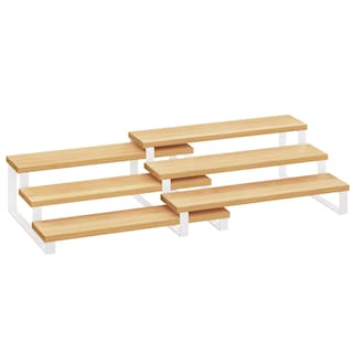 Foto 1 | Foto 1 | Elevadores De Pantalla Spice Rack Songmics De 3 Niveles, Color Beige Natural - Venta Internacional.