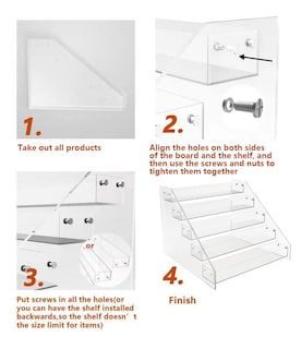 Foto 5 | Foto 5 | Organizador De Condimentos Escalonado Spice Rack Pmmasto, Acrílico - Venta Internacional.