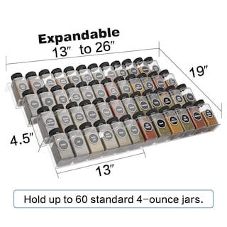 Foto 4 | Foto 4 | Organizador De Cajones Spice Jadehom De 4 Niveles, Acrílico Transparente - Venta Internacional.