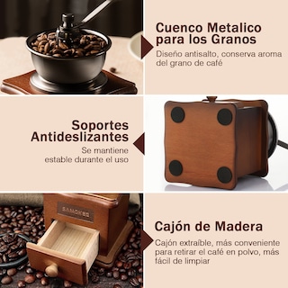 Foto 5 | Foto 5 | Molinillo Manual de Café Sangkee K10009
