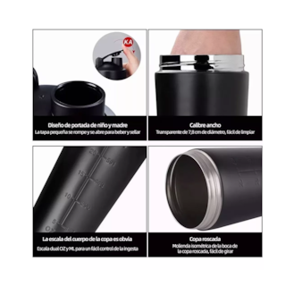 Foto 2 | Foto 2 | Vaso Shaker de Acero Inoxidable Negro
