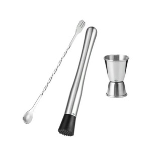 Foto 1 | Foto 1 | Muddler De Acero Inoxidable Con Jigger Cuchara Para Cócteles  Eo Safe Imports Esi-20674 Plata