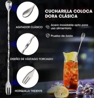 Foto 4 | Foto 4 | Set Xtellar De Acero Inoxidable Para Cócteles Profesionales - Mortero  Cuchara De Bar Y Jigger Elegantes