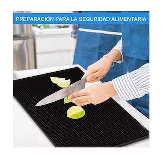 Foto 4 | Foto 4 | Tapete Belug 45 x 30 cm Barra Escurridor 2 Piezas color Negro