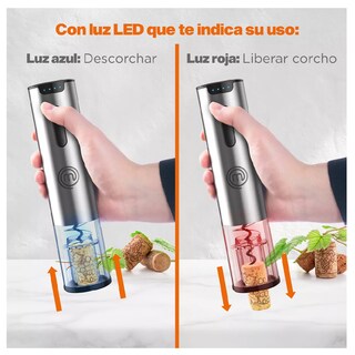 Foto 5 | Foto 5 | Descorchador Eléctrico Recargable Plateado