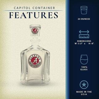Foto 3 | Foto 3 | Capitol Container Heritage Pewter Alabama, Vidrio De 710 Ml - Venta Internacional.