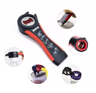 Foto 3 | Foto 3 | Destapador Abre Fácil Botellas Frascos Latas Cocina 4 Piezas Negro/rojo Belug