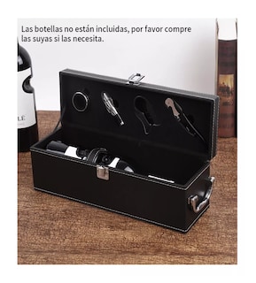 Foto 5 | Foto 5 | Caja De Regalo Lab.g Para Un Vino Tinto Con Utensilios De Vino Negro