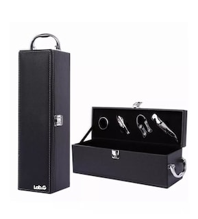 Foto 6 | Foto 6 | Caja De Regalo Lab.g Para Un Vino Tinto Con Utensilios De Vino Negro