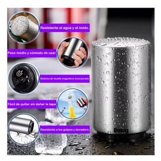 Foto 4 | Foto 4 | 6 Piezas De Acero Inoxidable Magnético Push Beer Opener Belug, Plata
