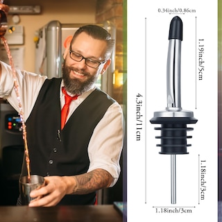 Foto 2 | Foto 2 | Juego De Escurridores De Botellas De Acero Inoxidable, 48 Unidades, Con Tapones De Goma - Venta Internacional.