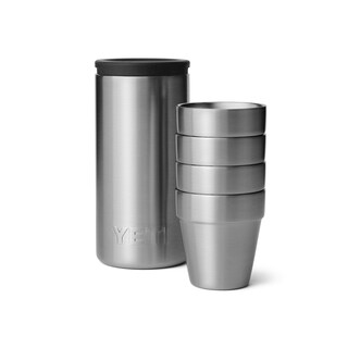 Foto 5 | Foto 5 | Set De 4 Vasos De Chupito Yeti De Acero Inoxidable, 50 Ml, Con Funda - Venta Internacional.