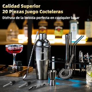 Foto 3 | Foto 3 | 750ml Kit De Cocteleria 20 Piezas Cocktail Lab.g Negro