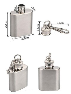 Foto 4 | Foto 4 | Llavero Pequeño Flask Huoguo De Acero Inoxidable 304 Con Bolsa - Venta Internacional.