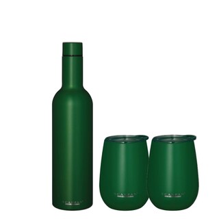 Foto 1 | Foto 1 | Set De Regalo De Vino Scanpan To Go Forest Green Con Botella Al Vacío De 750 Ml Y 2 Vasos De 350 Ml - Venta Internacional.
