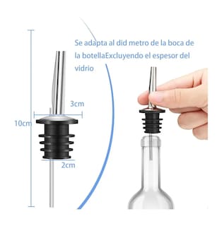 Foto 4 | Foto 4 | 24 Piezas Dosificador De Botellas Unidades Acero Inoxidable Bar