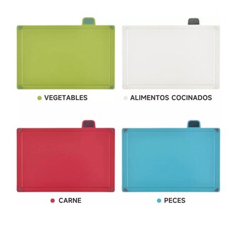Foto 3 | Foto 3 | Tablas para Picar Gruesas de Cocina con Base 4 Piezas de Colores