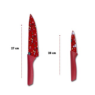 Foto 2 | Foto 2 | Set de Cuchillos para Cocina KitchenChef Diseño Navideño