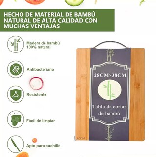 Foto 2 | Foto 2 | Tabla Para Picar Xtellar De Bambú Con Mango De Acero Inoxidable Color Marrón