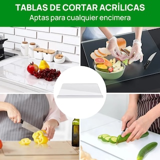 Foto 1 | Foto 1 | Tabla De Cortar Xtellar De Acrílico Color Transparente