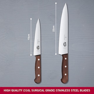 Foto 2 | Foto 2 | Juego De Cuchillos De Cocina Victorinox Para Tallar Con Mango De Madera, 2 Unidades - Venta Internacional.