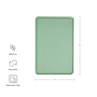 Foto 5 | Foto 5 | Tabla De Cortar Kitchenaid Classic De Plástico, 30 Cm X 45 Cm, Color Verde - Venta Internacional.