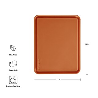 Foto 5 | Foto 5 | Tabla De Cortar Kitchenaid Classic De Plástico De 11 X 14 Pulgadas, Color Naranja - Venta Internacional.