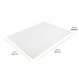 Foto 3 | Foto 3 | Tabla De Cortar Farberware De Plástico Extragrande, 15 X 20 Pulgadas, Blanca - Venta Internacional.