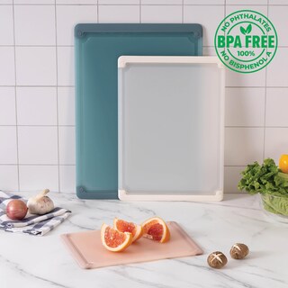 Foto 5 | Foto 5 | Juego De Tablas De Cortar Cook With Color Extra Grande De 3 Piezas, Color Verde Azulado - Venta Internacional.