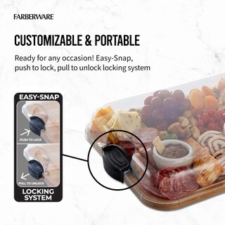 Foto 5 | Foto 5 | Tabla De Cortar Farberware Build-a-board Con Compartimentos De Bambú - Venta Internacional.