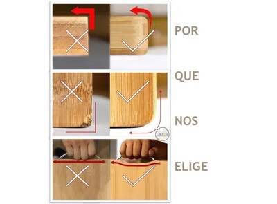 Foto 3 | Foto 3 | Xtellar Tabla Premium Para Picar Y Cortar 3-en-1 En Bambú Y Madera Orgánica, Diseño Práctico Y Ecológico De 28x38 Cm Con Agarre