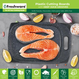 Foto 3 | Foto 3 | Juego De Tablas De Cortar Freshware Plastic Kitchen Con Ranuras Para Jugo - Venta Internacional.