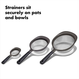 Foto 5 | Foto 5 | Juego De Coladores Oxo Good Grips De 3 Piezas, Color Negro - Venta Internacional.
