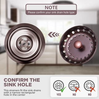 Foto 3 | Foto 3 | Colador Y Tapón Para Desagüe De Fregadero De Cocina Mudder, De Acero Inoxidable, Con Asa, Universal, - Venta Internacional.