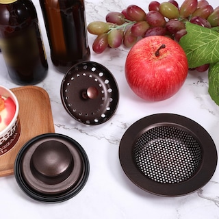 Foto 7 | Foto 7 | Colador Y Tapón Para Desagüe De Fregadero De Cocina Mudder, De Acero Inoxidable, Con Asa, Universal, - Venta Internacional.