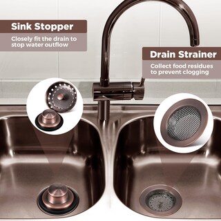Foto 4 | Foto 4 | Colador De Desagüe Y Tapón Para Fregaderos De Cocina, 3 Unidades - Venta Internacional.
