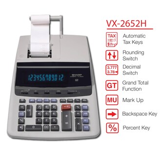 Foto 3 | Foto 3 | Calculadora de Impresión Sharp Vx-2652h 12 Dígitos - Venta Internacional