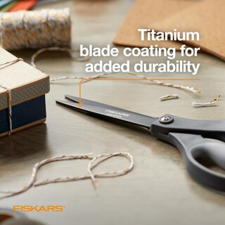 Foto 2 | Foto 2 | Tijeras Fiskars Comfort Grip De Titanio Antiadherente De 8 Pulgadas - Venta Internacional.