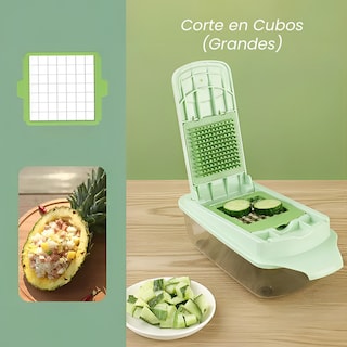 Foto 7 | Foto 7 | Cortador de Verduras Hiperware HW-CTM-018 Verde 3 en 1