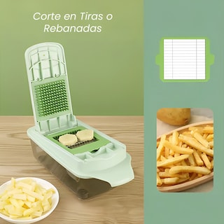 Foto 8 | Foto 8 | Cortador de Verduras Hiperware HW-CTM-018 Verde 3 en 1