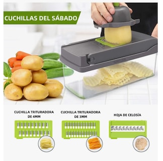 Foto 5 | Foto 5 | Rallador Cortador Rebanador Picador Manual De Verduras Fruta Verde