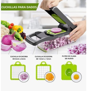 Foto 6 | Foto 6 | Rallador Cortador Rebanador Picador Manual De Verduras Fruta Verde